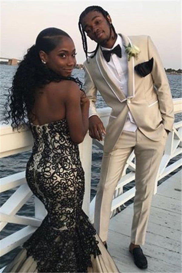 White prom hotsell dress and tux