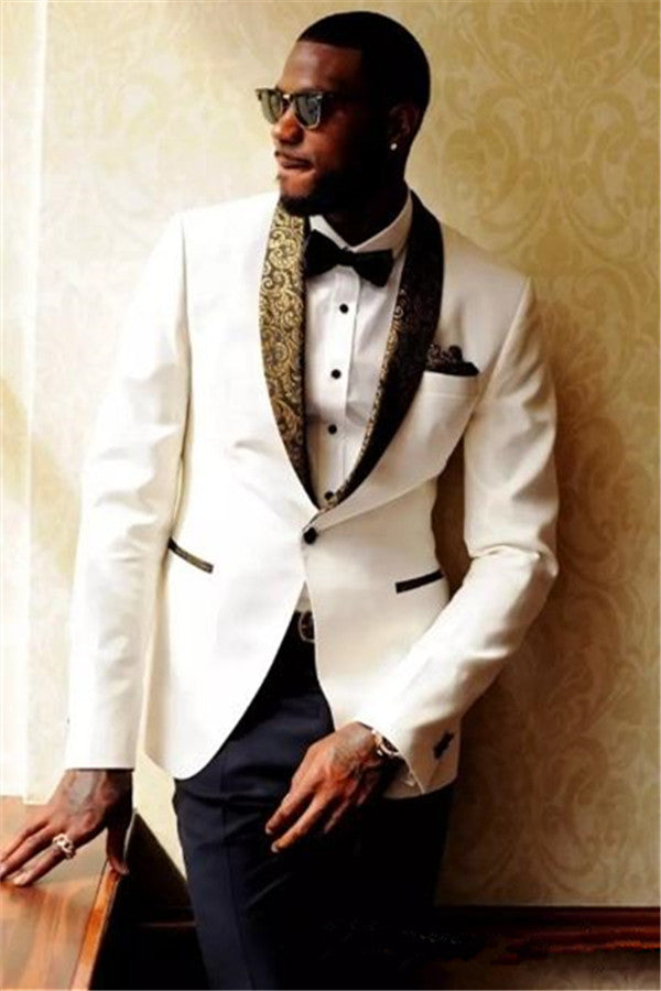 Wedding Suits groom Mens Suits Formal Jacquard Best Men Marriage Tuxedos  Ballbella