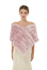 Alyssa- Winter Faux Fur Wedding Wrap-Ballbella