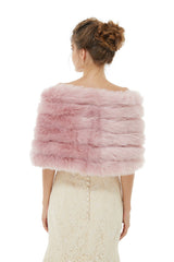 Alyssa- Winter Faux Fur Wedding Wrap-Ballbella