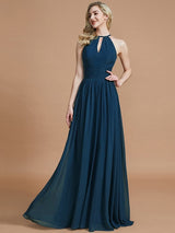 Amazing Chiffon Scoop Sleeveless Bridesmaid Dresses-Ballbella