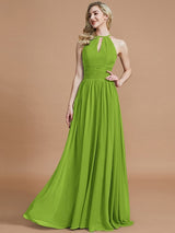 Amazing Chiffon Scoop Sleeveless Bridesmaid Dresses-Ballbella