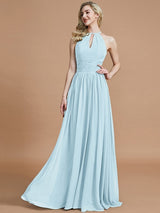 Amazing Chiffon Scoop Sleeveless Bridesmaid Dresses-Ballbella