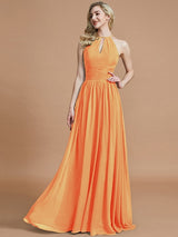 Amazing Chiffon Scoop Sleeveless Bridesmaid Dresses-Ballbella