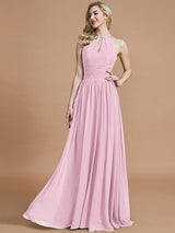 Amazing Chiffon Scoop Sleeveless Bridesmaid Dresses-Ballbella