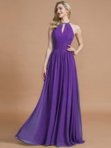 Amazing Chiffon Scoop Sleeveless Bridesmaid Dresses-Ballbella