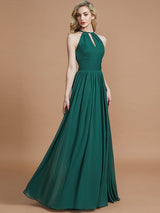 Amazing Chiffon Scoop Sleeveless Bridesmaid Dresses-Ballbella