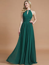 Amazing Chiffon Scoop Sleeveless Bridesmaid Dresses-Ballbella