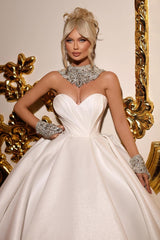 Amazing Princess Long Long Glitter Sleeveless Wedding Dresses Online-Ballbella