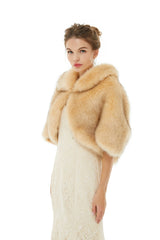 Amy - Winter Faux Fur Wedding Wrap-Ballbella