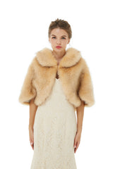 Amy - Winter Faux Fur Wedding Wrap-Ballbella