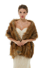 Beatrice - Winter Faux Fur Wedding Wrap-Ballbella