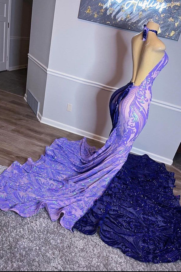 Beautiful Long Mix Colour Sleeveless Mermaid Prom Dress-Ballbella