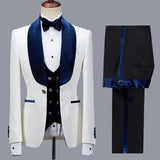 Ballbella is your ultimate source for Bespoke White Jacquard Shawl Lapel Men Suit for Wedding. Our White Shawl Lapel wedding groom Men Suits come in Bespoke styles &amp; colors with high quality and free shipping.