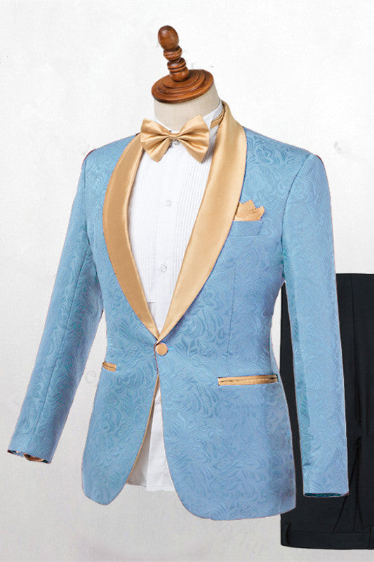 Shop Blue One Button Shawl Lapel Best Fitted Wedding Suits for men from Ballbellas. Free shipping available. View our full collection of Blue Shawl Lapel wedding suits available in different colors with affordable price.