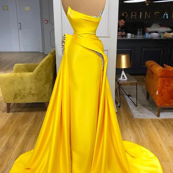 Yellow fashion dresses