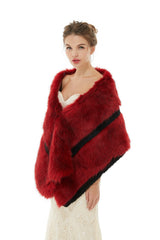 Carla - Winter Faux Fur Wedding Wrap-Ballbella