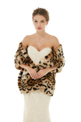 Catherine - Winter Faux Fur Wedding Wrap-Ballbella