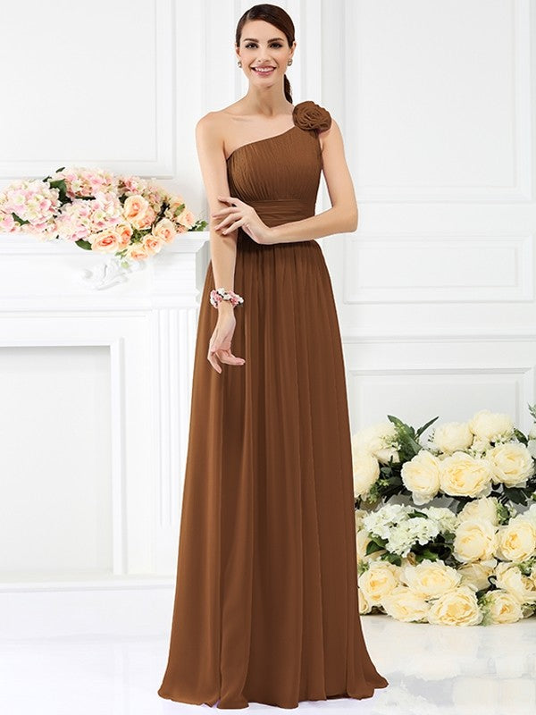 Brown Chiffon Bridesmaid Dresses