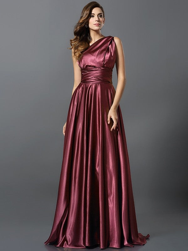 Charming Pleats Sleeveless Long Bridesmaid Dresses-Ballbella