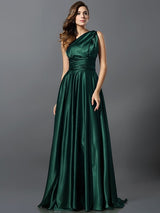 Charming Pleats Sleeveless Long Bridesmaid Dresses-Ballbella