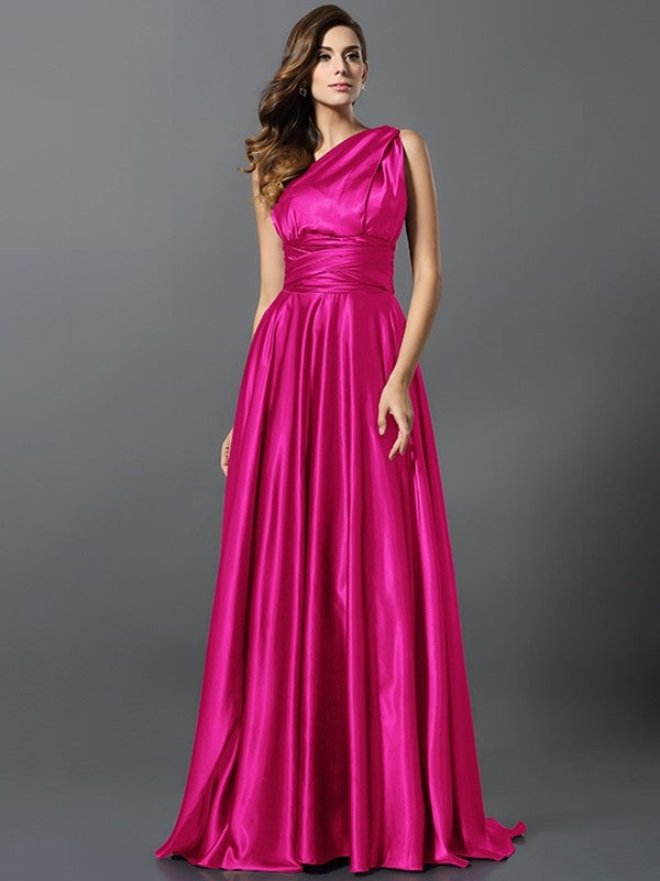 Charming Pleats Sleeveless Long Bridesmaid Dresses-Ballbella