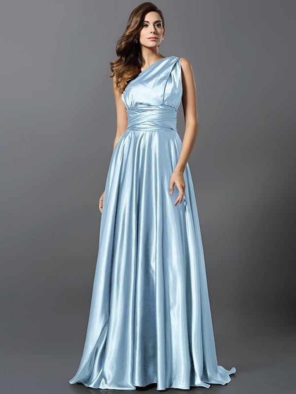 Charming Pleats Sleeveless Long Bridesmaid Dresses-Ballbella