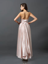 Charming Sleeveless High Low Bridesmaid Dresses-Ballbella