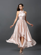 Charming Sleeveless High Low Bridesmaid Dresses-Ballbella