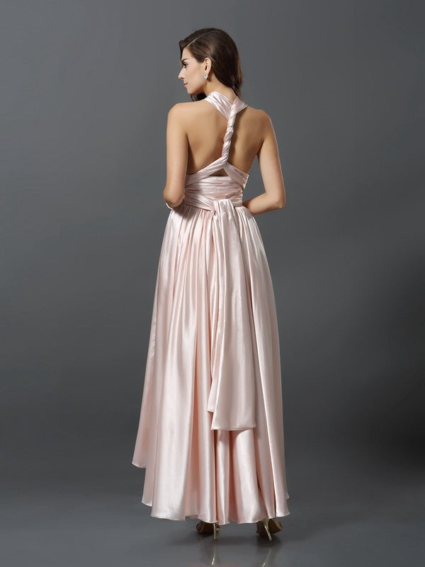 Charming Sleeveless High Low Bridesmaid Dresses-Ballbella