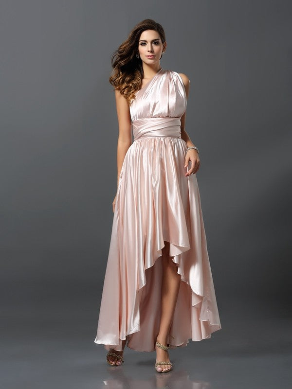 Charming Sleeveless High Low Bridesmaid Dresses-Ballbella