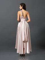 Charming Sleeveless High Low Bridesmaid Dresses-Ballbella