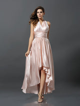 Charming Sleeveless High Low Bridesmaid Dresses-Ballbella