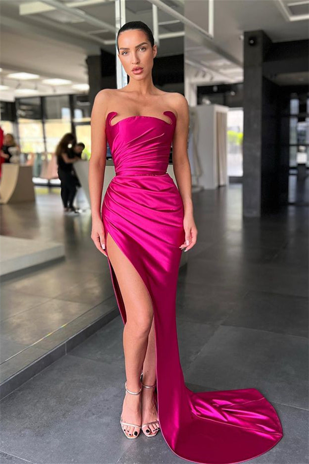 Classic Sleeveless Amazing Slit Prom Dresses Mermaid Long-Ballbella