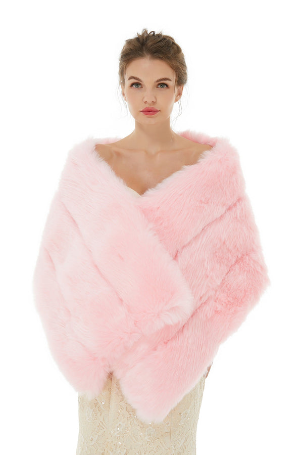 Daisy - Winter Faux Fur Wedding Wrap-Ballbella