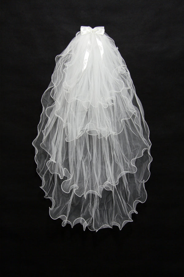 Deborah Elegant With Bowtie Wedding Veils-Ballbella