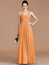 Empire Sweetheart Sleeveless Ruched Chiffon Bridesmaid Dresses