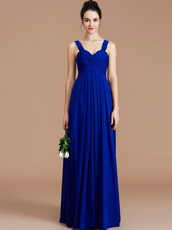 Empire Sweetheart Sleeveless Ruched Chiffon Bridesmaid Dresses