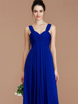 Empire Sweetheart Sleeveless Ruched Chiffon Bridesmaid Dresses