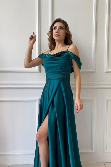 Fabulous Long Off-the-shoulder A-line Graduation Dresses Prom Dresses –  Ballbella