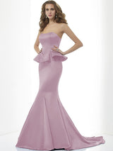 Charming Mermaid Sweetheart Sleeveless Long Satin Bridesmaid Dresses