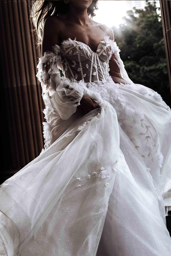 Classic Sleeveless Halter Wedding Dresses Modern Mermaid Tulle Bridal  Dresses – Ballbella