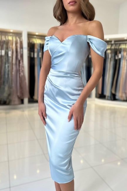 Modern V-Neck Cap Sleeves Column Prom Dress With Ruffles-Ballbella