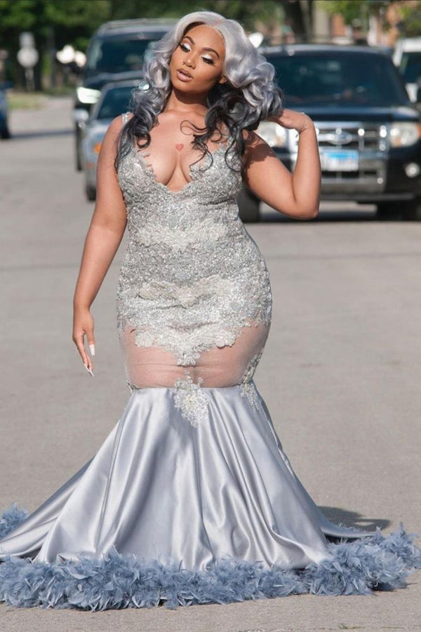 Plus Size Prom Dresses with Train