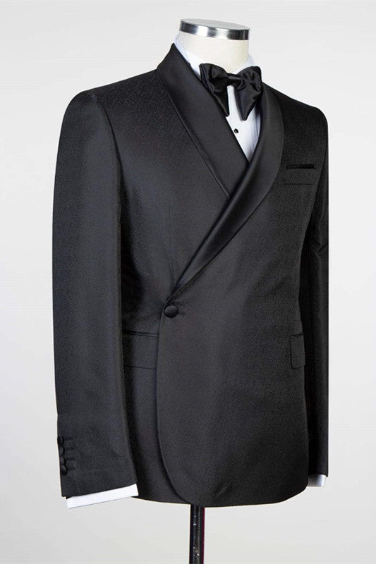 Discover Simple Black Fashion Shawl Lapel Men Suits for Wedding with ballbella. Shop for a range of Black Shawl Lapel Men Suits for every occasion with rush order service in cheap price.