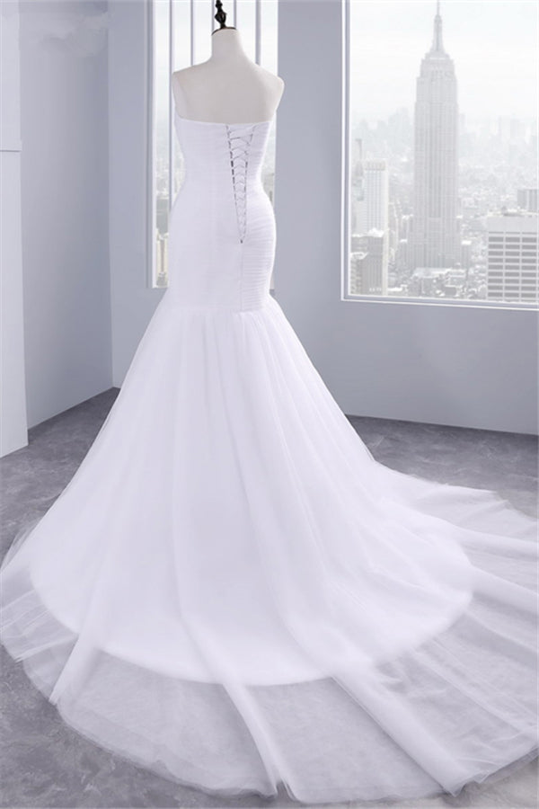 Wanna get a perfect dress online? Check out this Strapless Sweetheart Mermaid Wedding Dresses at Ballbella, it comes in all sizes and colors. Shop a selection of formal dresses for special occasion and weddings at reasonable price.