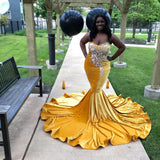 Trendy New Arrival Sweetheart Ginger Mermaid Long Plus Size Prom Dresses-Ballbella