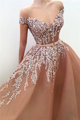 Looking for a Unique Off-the-Shoulder Sweetheart Long Prom Party Gowns? Ballbella custom made you multiple affordable Ball Gown Applqiues Sleeveless Affordable Prom Party Gowns with 30 colors available.