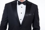 This Unique Silk Peak Lapel Two Buttons Solid Black Wedding Suits for Men at Ballbella comes in all sizes for prom, wedding and business. Shop an amazing selection of Peaked Lapel Single Breasted Black mens suits in cheap price.