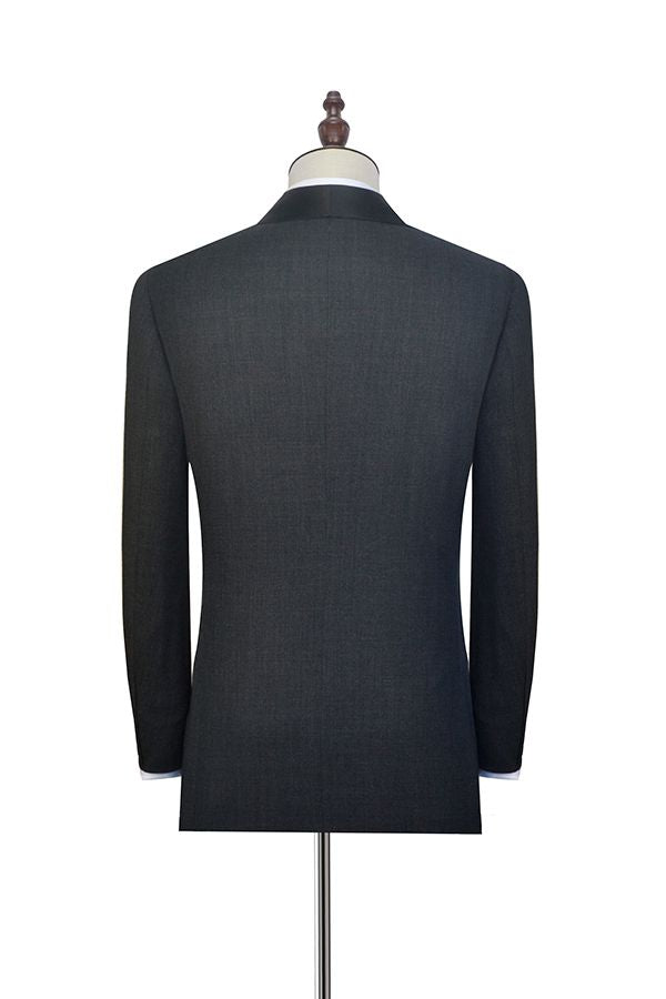 This Well-cut Dark Grey Black Shawl Collar Wedding Tuxedos, Two Buttons Wedding Suits for Men at Ballbella comes in all sizes for prom, wedding and business. Shop an amazing selection of Shawl Lapel Single Breasted Black mens suits in cheap price.